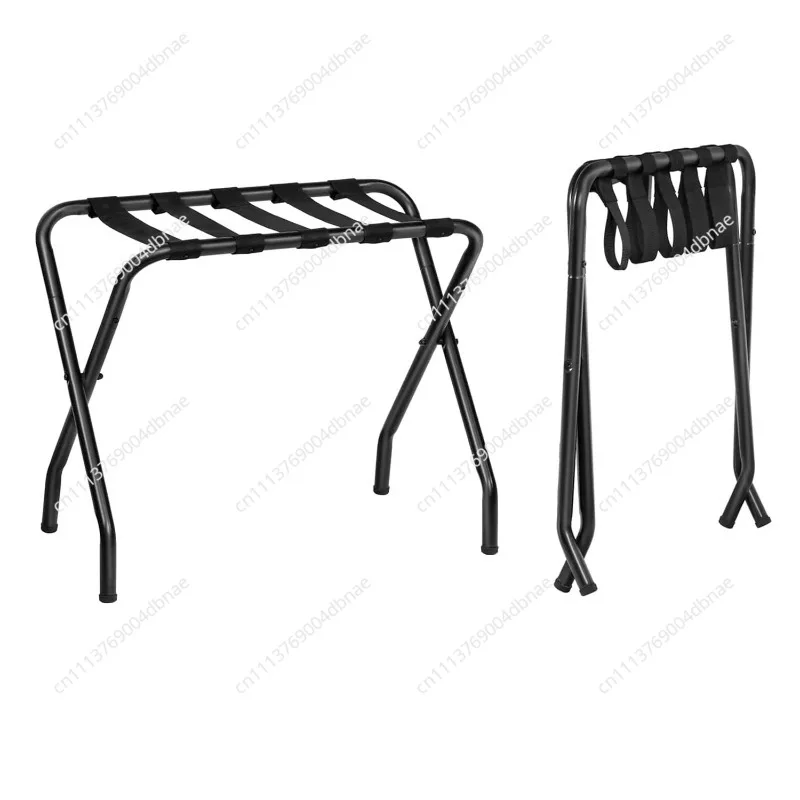 Thickened Carbon Steel Hotel Room Luggage Storage Rack Metal Webbing Rack Foldable Finishing Special Rack Portable