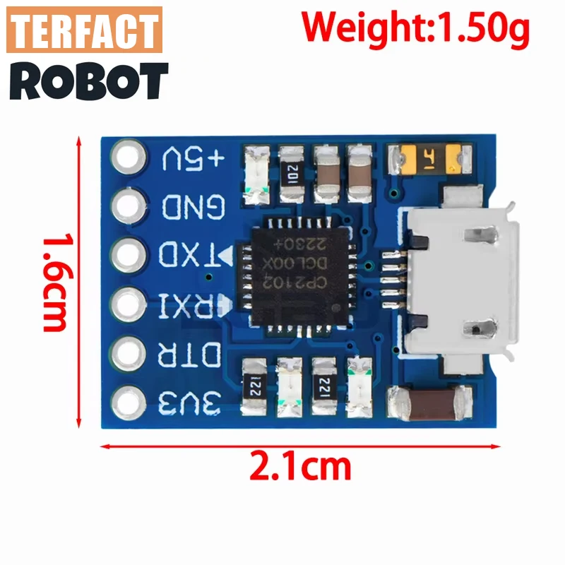 CP2102 USB 2.0 to UART TTL 5PIN Connector Module Serial Converter STC Replace FT232 CH340 PL2303 CP2102  MICRO USB