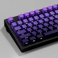 Nuevo perfil OEM impreso lateral RGB retroiluminado Keycap 135 teclas gradiente púrpura doble disparo PBT Keycaps para teclado de interruptores Gateron MX