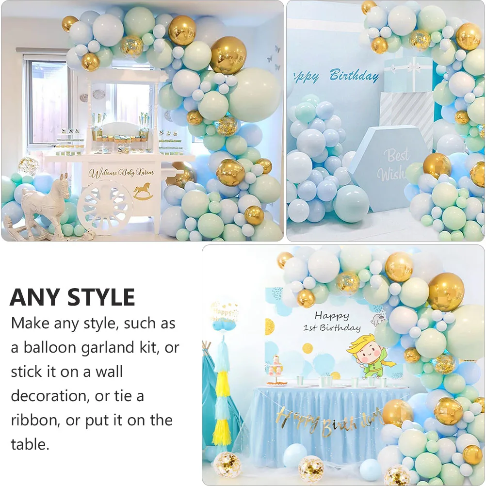 

126pcs Balloon Chain Set Latex Air Decorations Colorful Wedding Party Supplies Festive Emulsion Balloons Table Decor