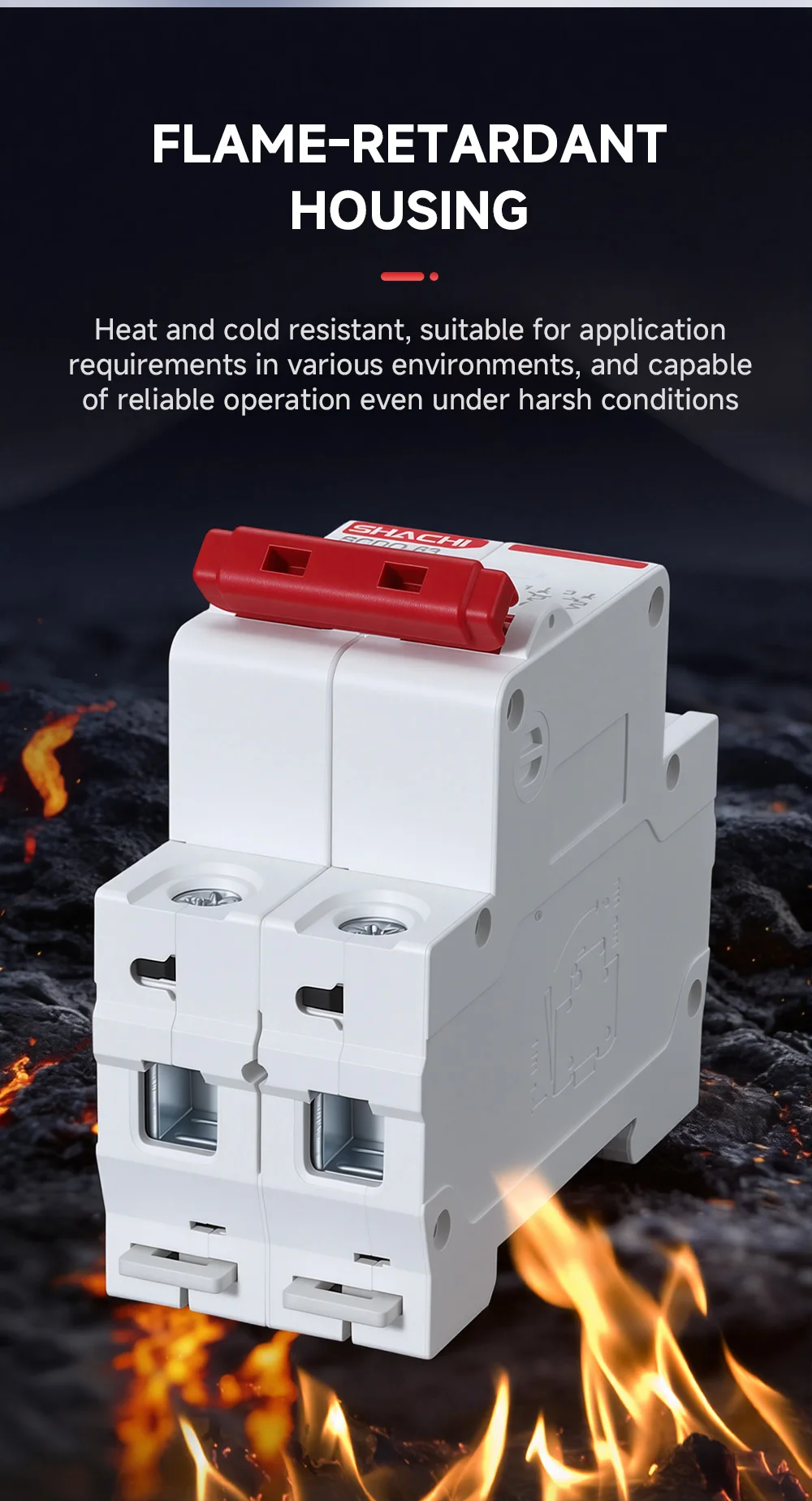 SHACHI AC Mini-Leitungsschutzschalter MCB 2P 16A 20A 25A 32A 40A 63A 220V 400V C-Typ DIN-Schienen-Luftschalter für den Überlastschutz im Haushalt – Detail 9