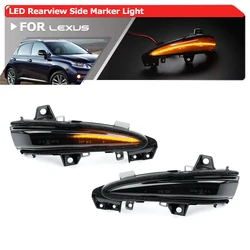 For Lexus RX450h RX350 2010 2011 2012 2013 2014 2015 Smoked Dynamic Led Rearview Side Mirror Blinker Indicator Light 81730-48020