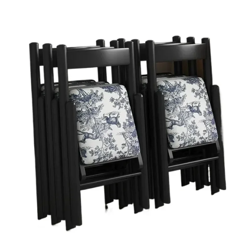 Folding chair all solid wood soft bag