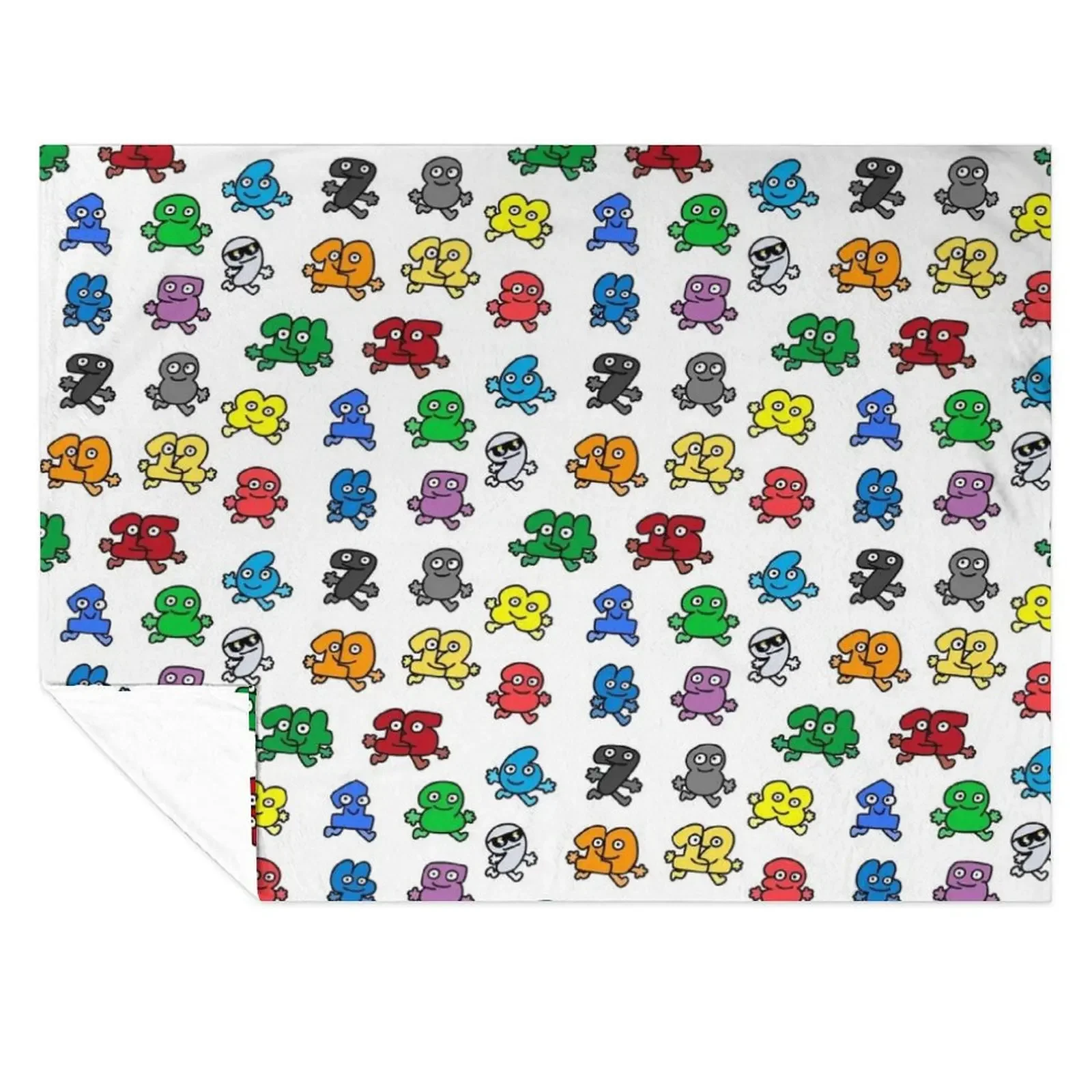

All Algebralien Pack BFDI Throw Blanket Single heavy to sleep Kid'S Flannel Fabric Blankets