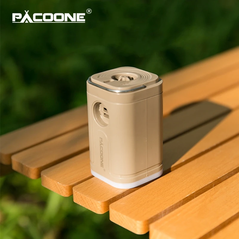 

Портативный беспроводной воздушный насос PACOONE: мини-компрессор для улицы, многофункциональный насос для надувных матрасов, плавательных кругов, снаряжения для кемпинга