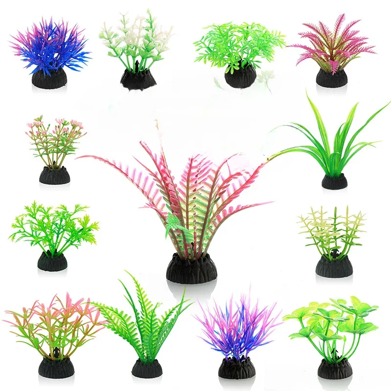 Pvc Aquarium Decor Simulation Artificial Leaves Water Plant Grass Environmental Protection Fish Tank Ornament Aquatic Accessorie