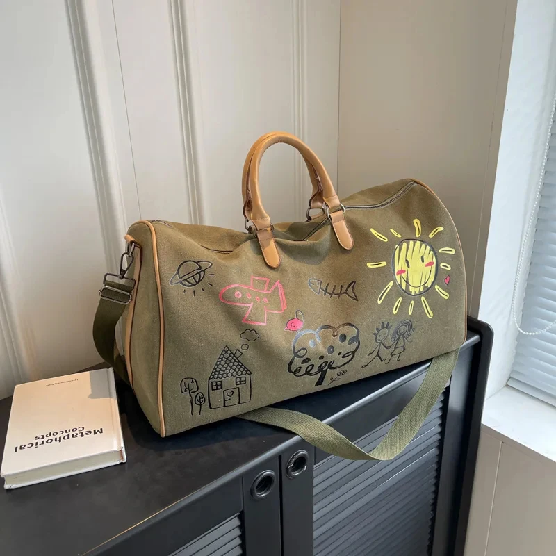 

Large Capacity Travel Bag Fitness Handbag Crossbody Bag for Women Duffle Bag Carry on Luggage Bolso Marca Lujo Сумка Женская Sac