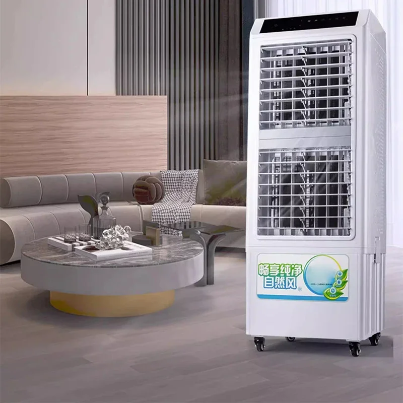 Refrigerador de ar móvel, ventilador evaporativo de refrigeração, saída dupla, escritório comercial, circulação de água, ar condicionado