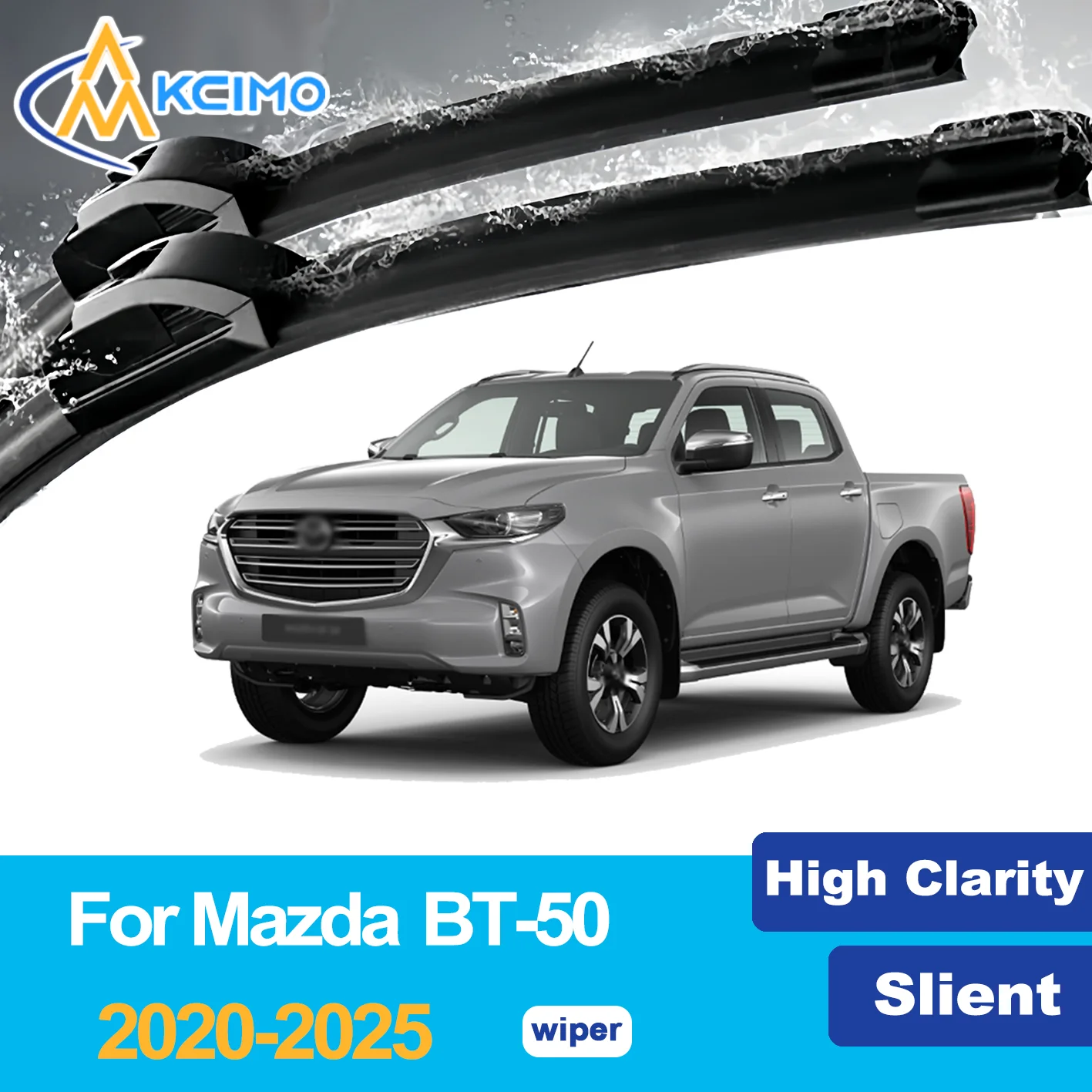 

Front Wiper Blades for Mazda BT-50 TF 2020-2025 2021 2022 2023 2024 Premium Car Windscreen Windshield Window Wiper Accessories