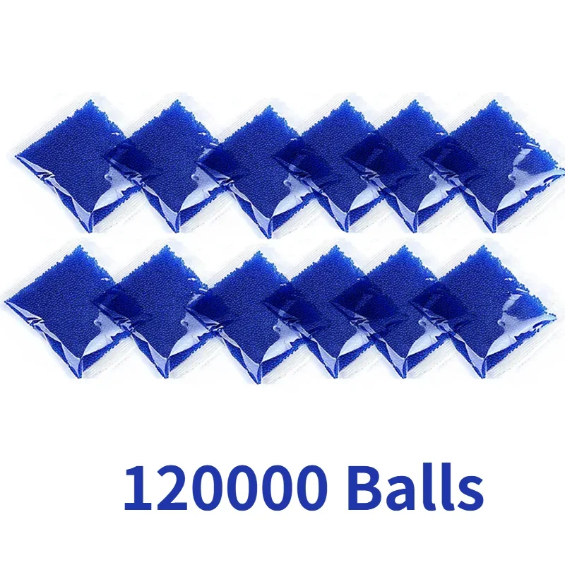 120000 개 7-8mm 물 구슬 젤 공 전기 총 폴리머 크리스탈 토양 하이드로 겔 젤 폴리머 성장 물 공