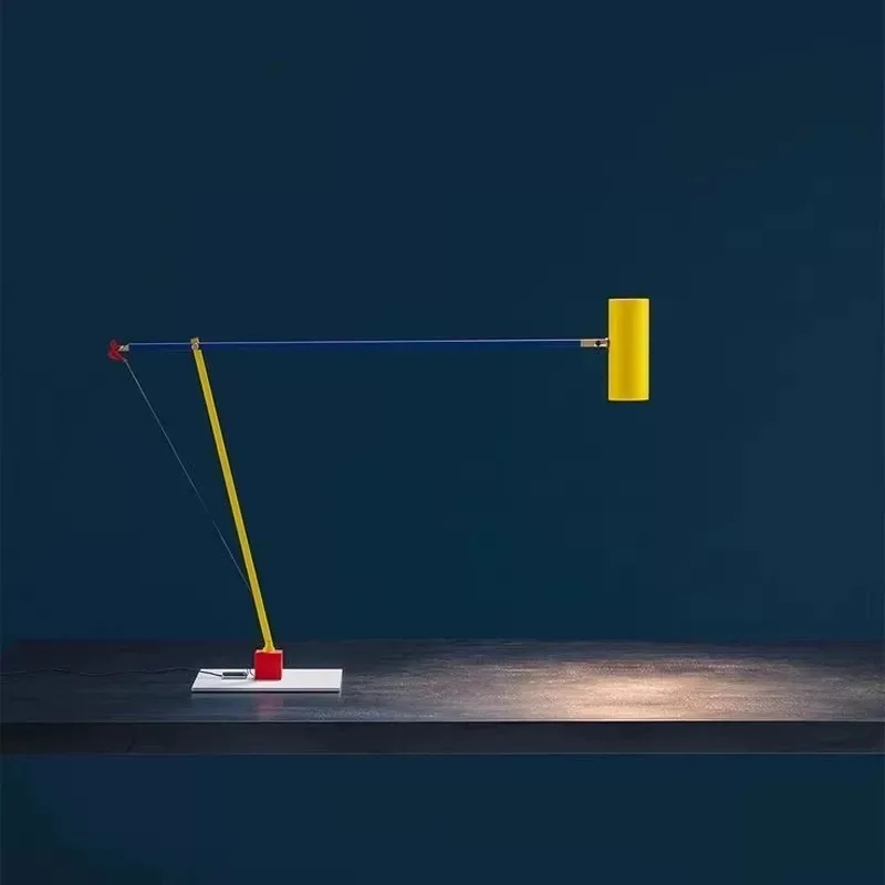 Nordic Modern Internet Celebrity Atmosphere Memphis Fishing Living Study Room Floor-standing Lamp Simple Bedroom Vertical Lights