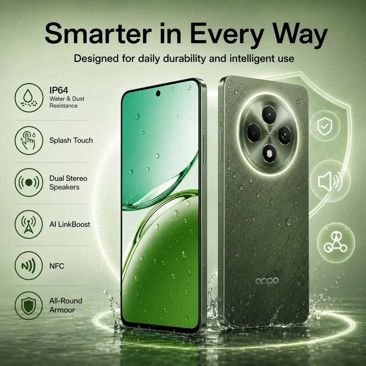 New OPPO Reno12 F 5G Smartphone 12GB+512GB, Dimensity 6300, 120Hz OLED, 50MP Camera, 5000mAh, 45W SUPERVOOC, IP64, NFC, Dual SIM