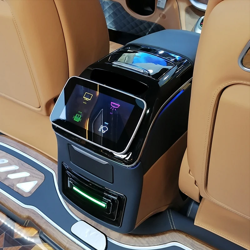 Car Interior Accessories Seat Armrest Console USB Wireless Charger W447 V250 Vclass Car Armrest Console Box for  Vito