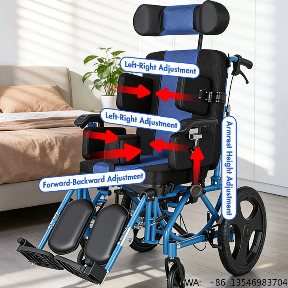 Children Handicapped Cerebral Palsy Wheelchair Chairs Adult Special Need Stroller for Disabled