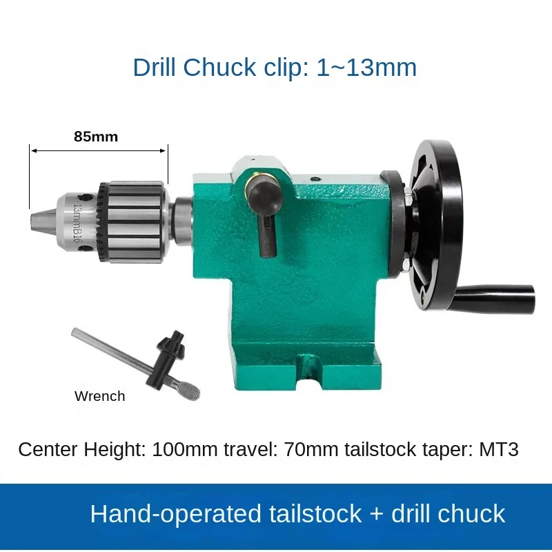 DIY lathe tailstock assembly woodworking simple and fast retractable beads machine thimble movable top spindle tail top