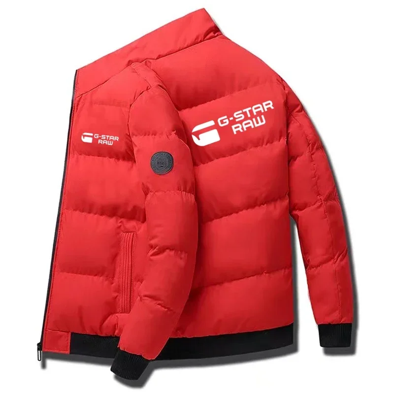 Men's 2025 autumn/Winter new thickened warm casual jacket, street fashion zipper stand-up collar men's cotton-padded jacket