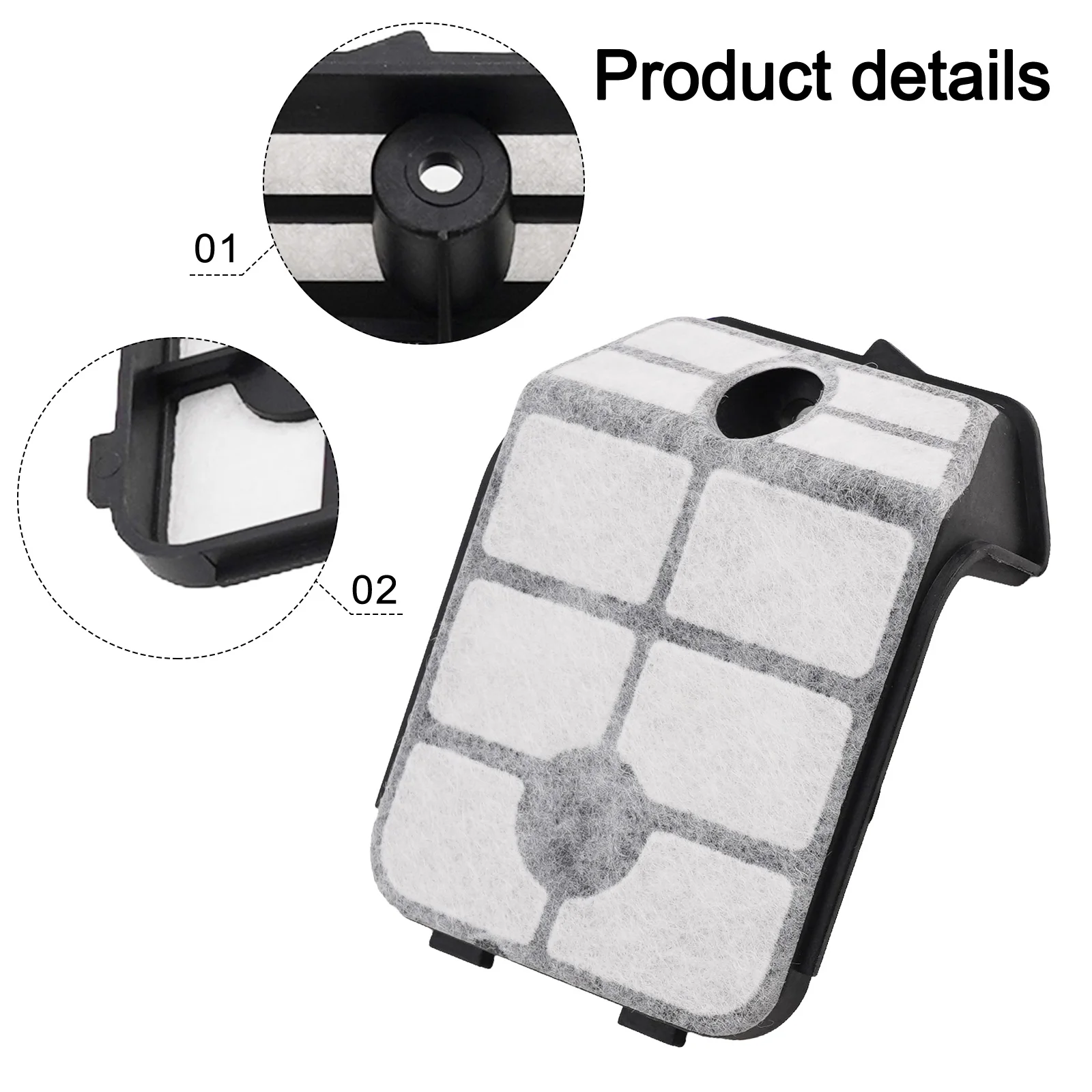 Replacement Air Filters for Homelite Chainsaw 518048001 518049002 3 Pack for Enhanced Engine Performance in Garden Equipment