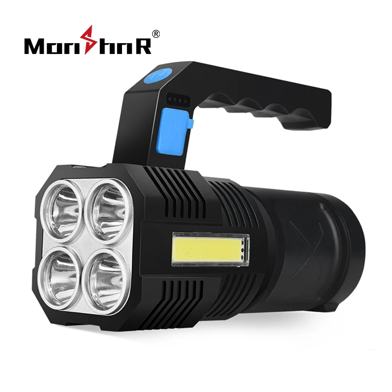 High Power Led Flashlights Ultra Bright Torch Rechargeable Outdoor Camping Long-range Flashlight 4 Switch Mode Led Flashlight