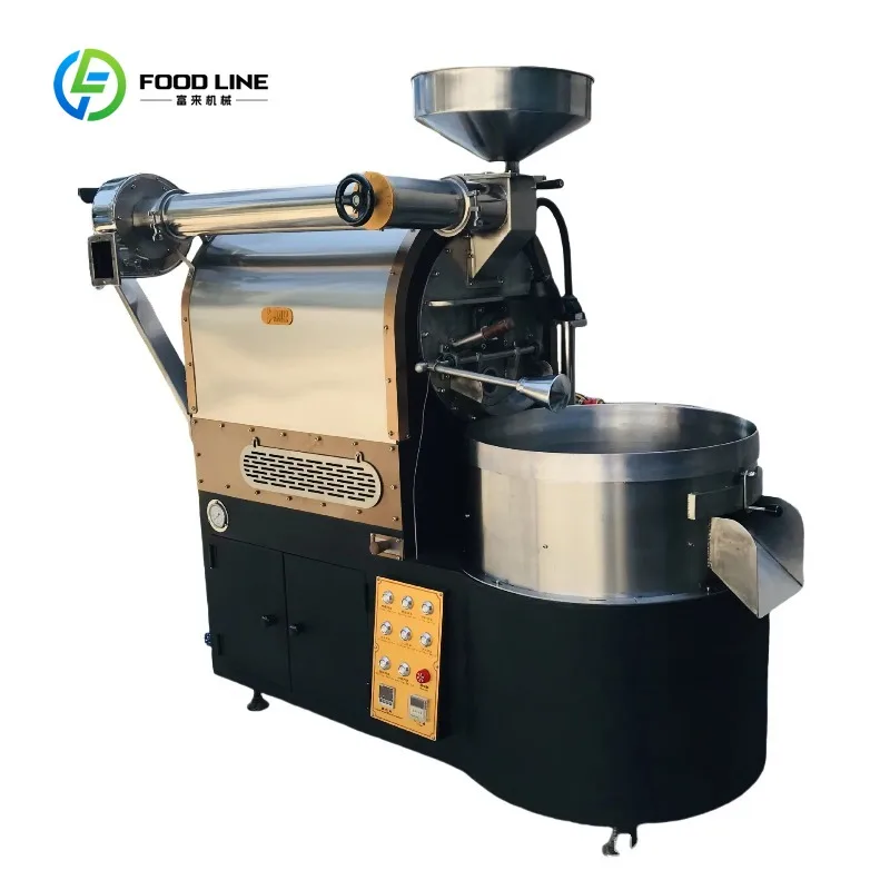 Customized 1.5-6.0kg Electric Stainless Commercial Coffee Roasting Machine Smart Control High Efficiency for Outdoor Use