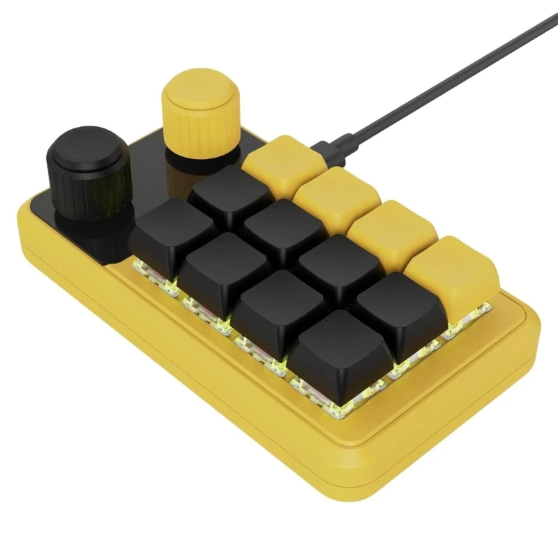 Programmable Keypad with 12 Key for PC Gaming and Productivity Tasks