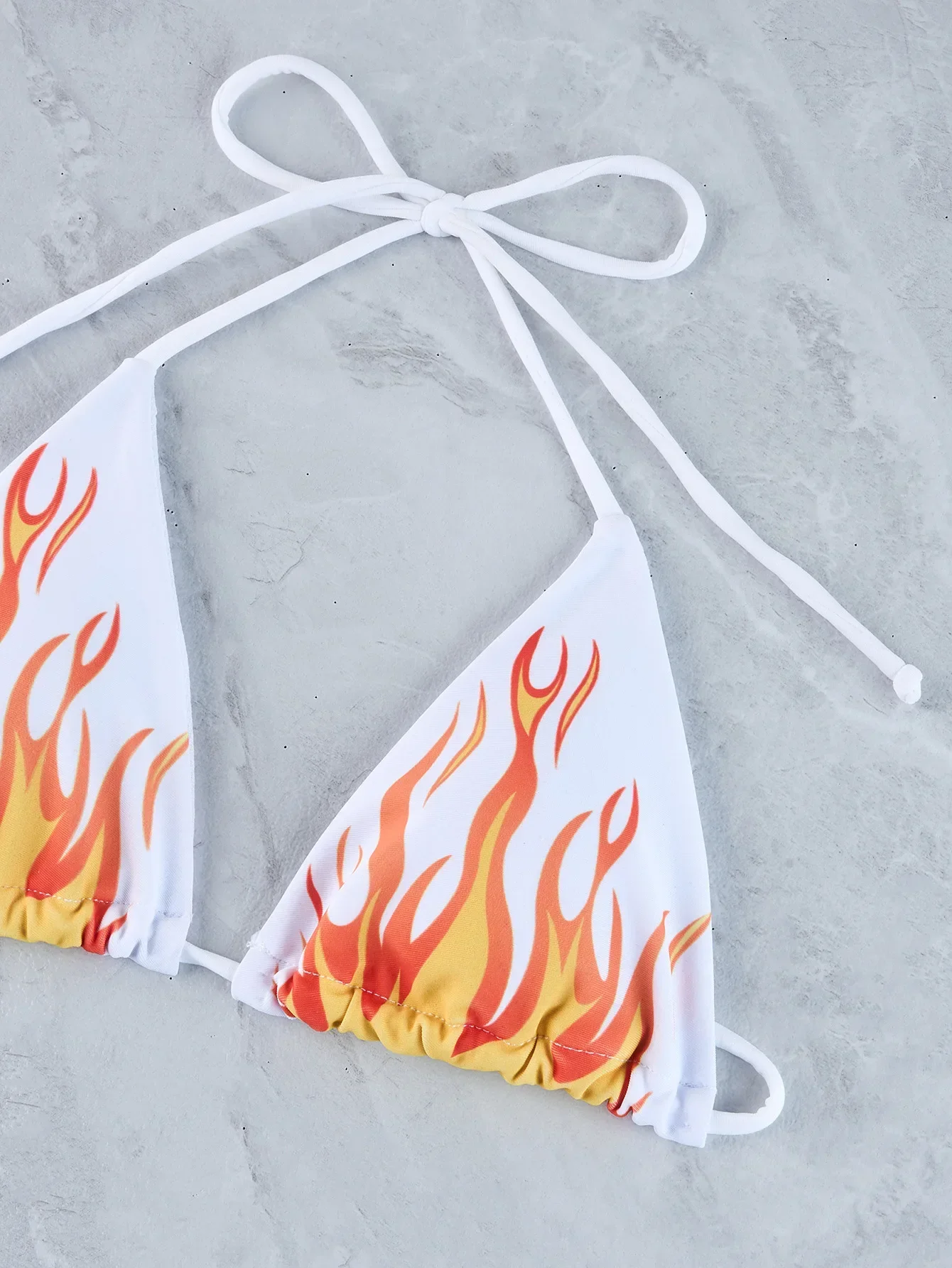 Sexy Micro Bikini 2024 Woman Swimsuit Flame Print Swimwear Women String Thong Bikinis Set Female Bathing Suit Beach Wear Biquini