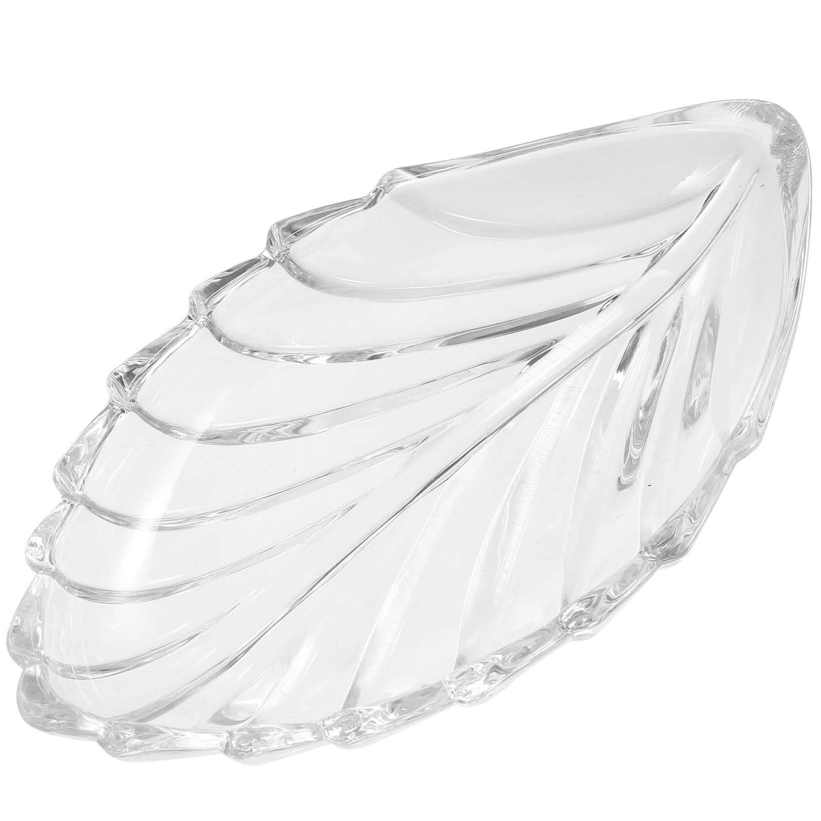 

Transparent C y Tray Leaf Shaped Snack Display Bowl Decorative Food Tray Household Serving Trays Fruits Bowl Storage