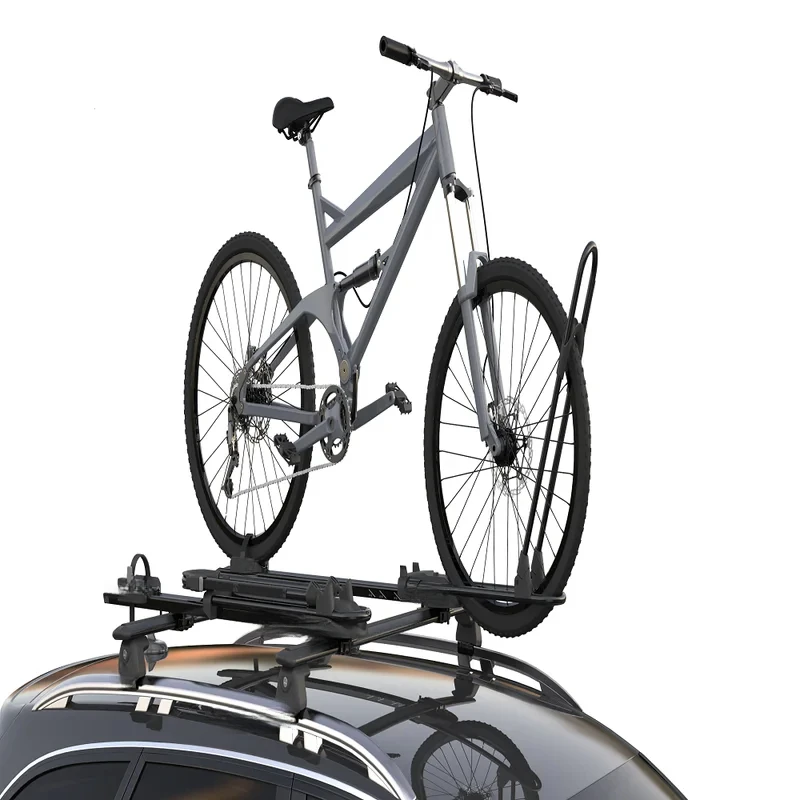 

Roof bike rack ,Product weight:5.9KG(13ib),Materials:steel pipes+aluminum profiles+reinforced PA+stainless steel