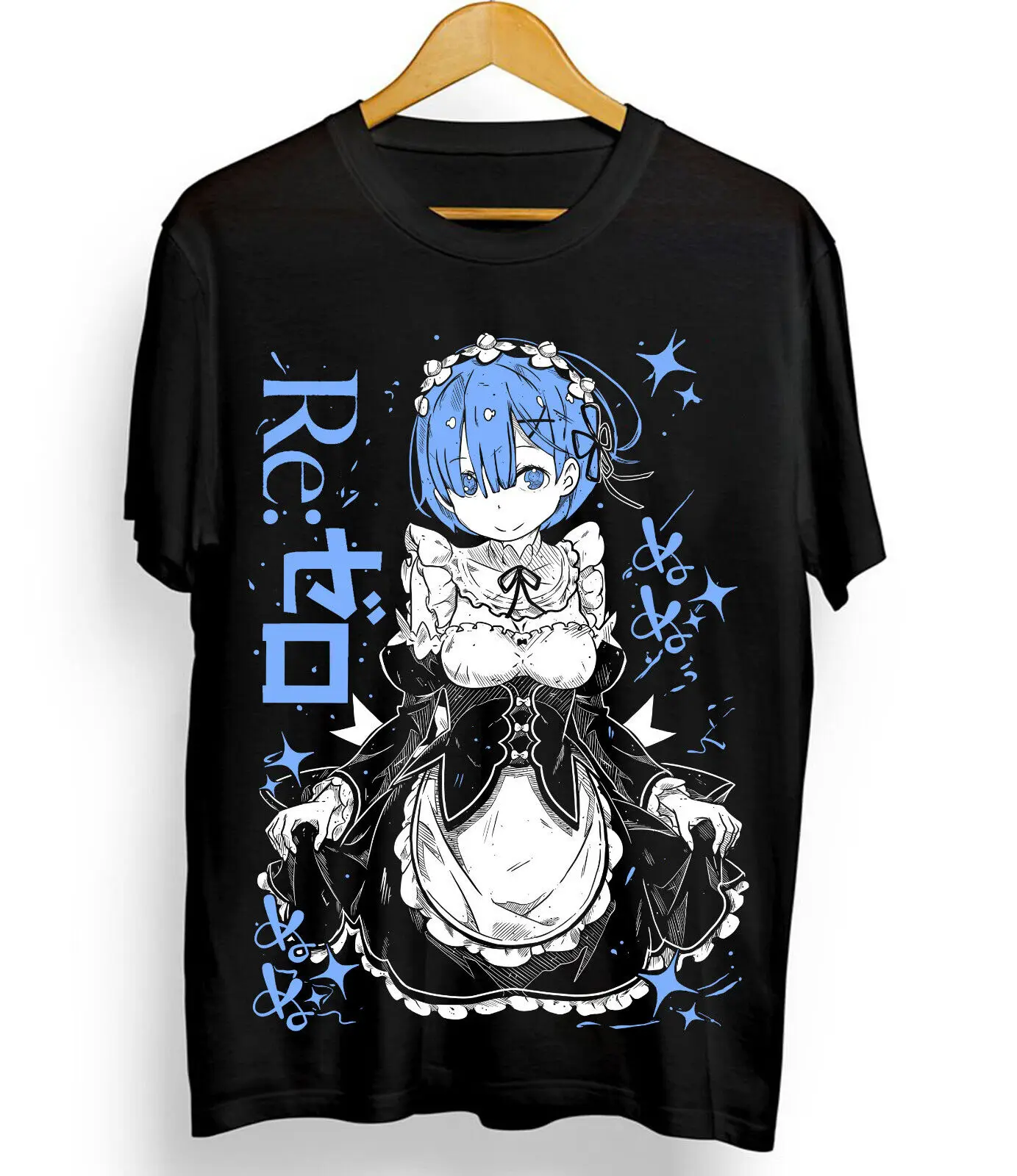 

Rem Re Zero T-Shirt,Cute Re Zero Ram,Subaru,Japanese,Manga Graphic Tee