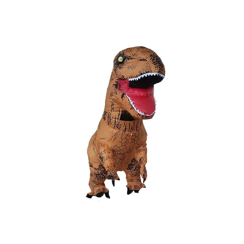 Disfraz inflable de dinosaurio de T-REX, disfraces de fiesta, disfraz de mascota elegante de Anime, disfraz de Halloween para niños y adultos, traje de dibujos animados de dinosaurio