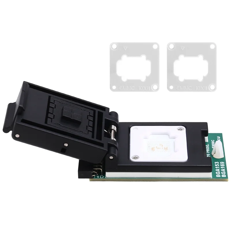 AC57-For T76 Programmer Adapter Burning Socket EMMC BGA153/BGA169 V2.0 Dual-Head Probe Holder