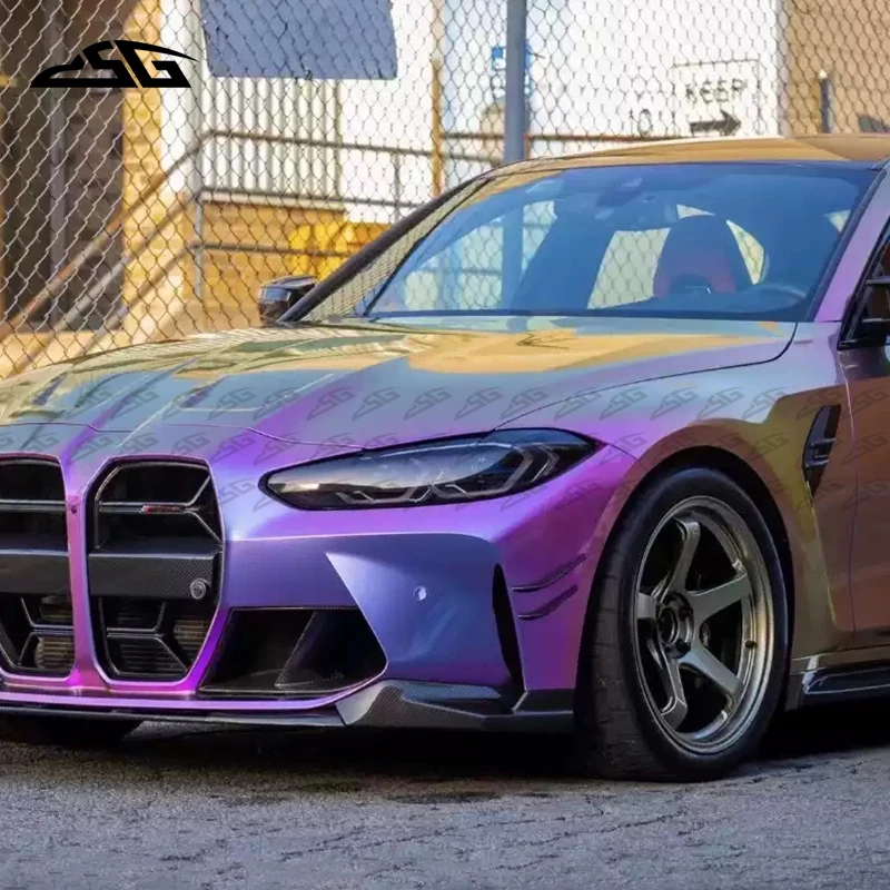 

Накладки на передний бампер (фартуки, ветровые ножи, канарды) для BMW M3 G80 M4 G82 G83, карбоновые боковые плавники, сплиттеры, элементы обвеса