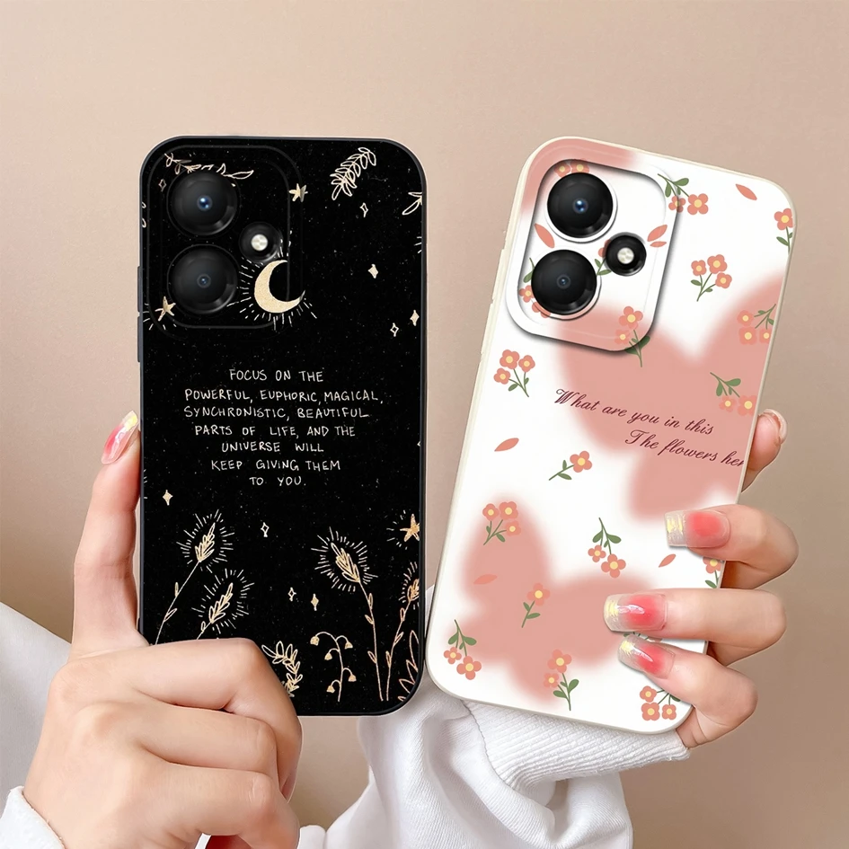 For Infinix Hot 30 Play 30i Cases Capas Fashion Cool Astronaut Matte Liquid Silicone Protective Housing For Infinix Hot30 Bumper