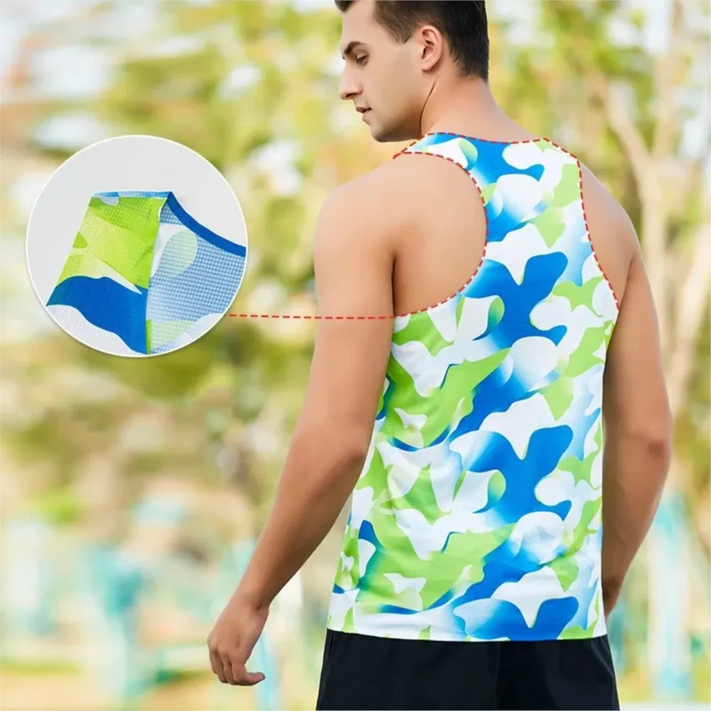 Adult Men Women Running Outdoor Shirts Tight Gym Tank Top Fitness Marathon T-shirts Sport Exercise Basketball Vest Clothes 231