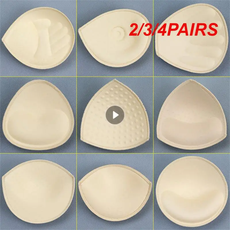 2/3/4PAIRS Bikini Top Scattering Of Edges No Deformation Cotton Stylish Lock Edge Innovative Washable Push-up Bra Cups Beach