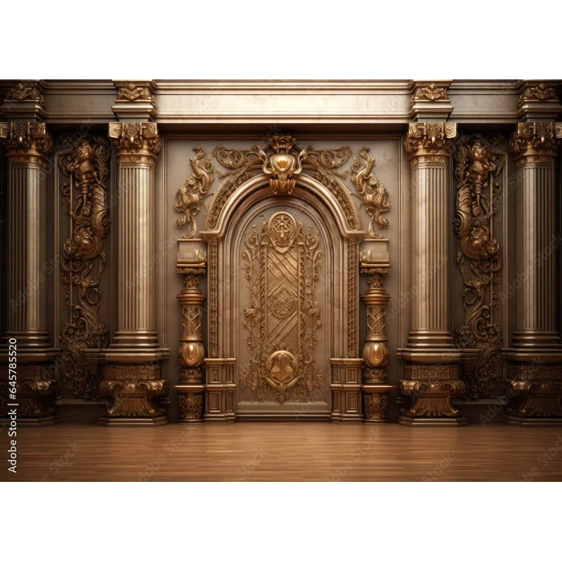 مرحلة الزفاف خلفيات للتصوير الفوتوغرافي الجمالية الفاخرة ورود للزينة داخلي خمر جدار فاخر استوديو الصور خلفية ZZ-03