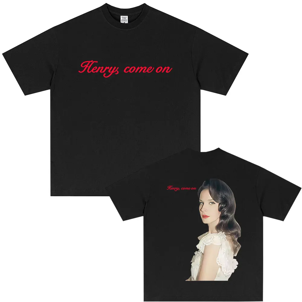 

Lana Del Rey Henry Come on Album Graphic T-shirt Men Women Hip Hop Fashion Pop Music T-shirts Unisex Casual Cotton T Shirts Tops