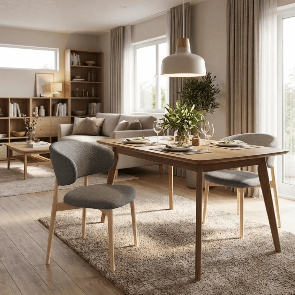 Elastic Dining Chair Cover Dustproof Full-Coverage Curved Back Chairs Cover Jacquard Solid Color Chair Slipcover Home Decoration