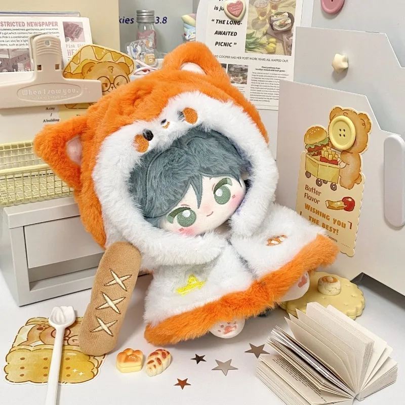 

Plush Cloak 10cm Cotton Doll Clothes Dress Up Adorable Delicacy Furry 20cm Doll Clothes Outfit Suit Doll Accessories Xmas Gift