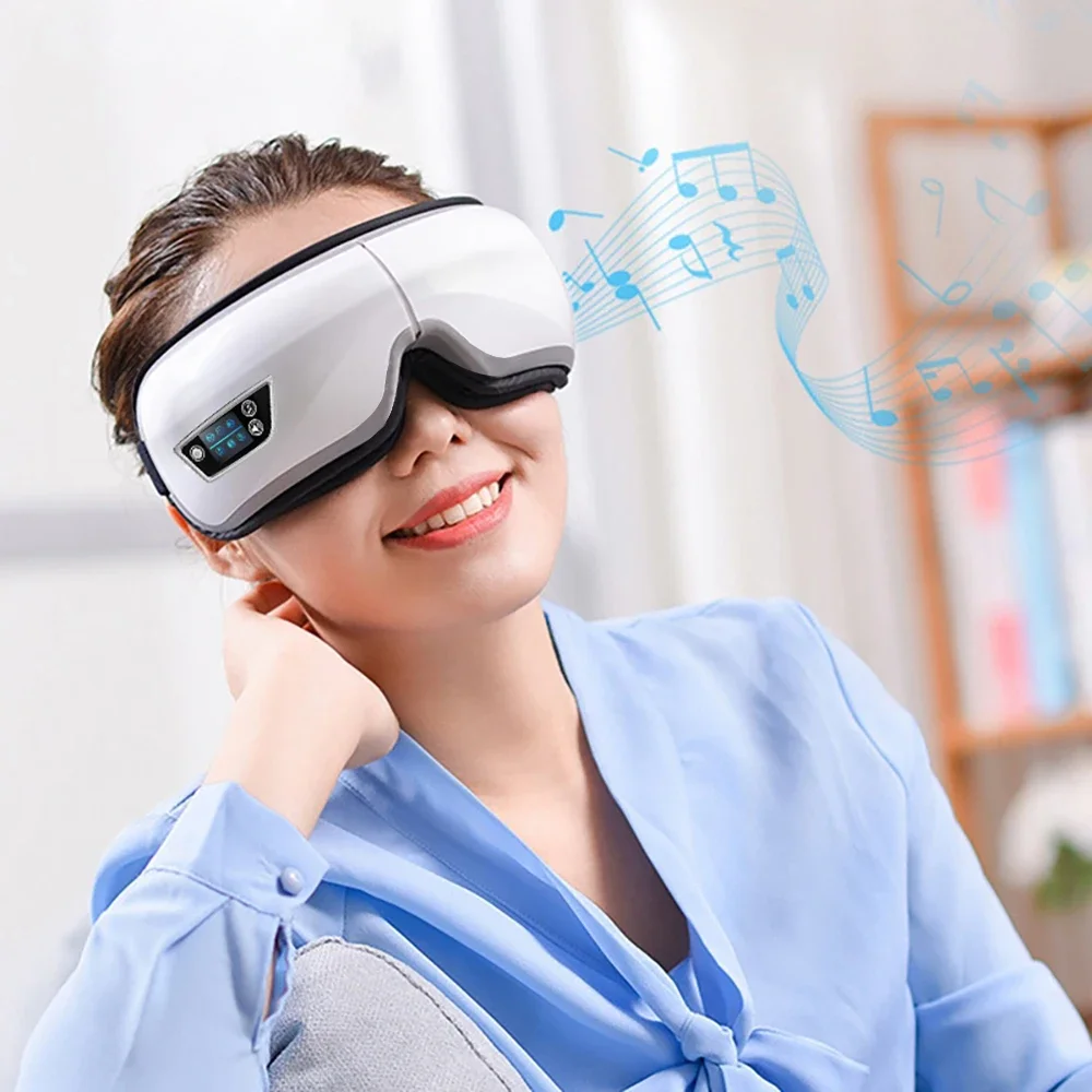 

Smart airbag vibrating eye massager with Bluetooth music relaxation function can relieve eye fatigue, care for eye health