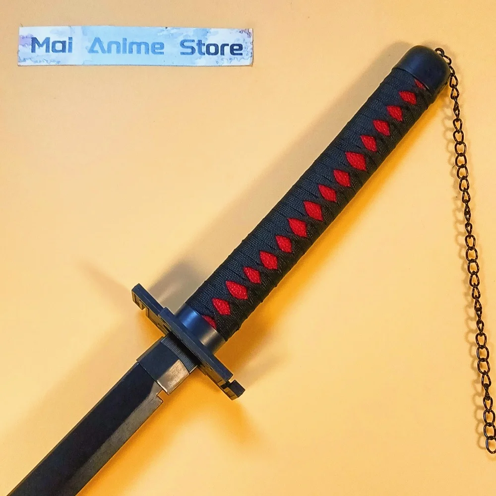 31/40 polegada kurosaki ichigo katana tamanho real japonês katana sabre original lixívia anime cosplay prop faca ninja brinquedo afiado presente