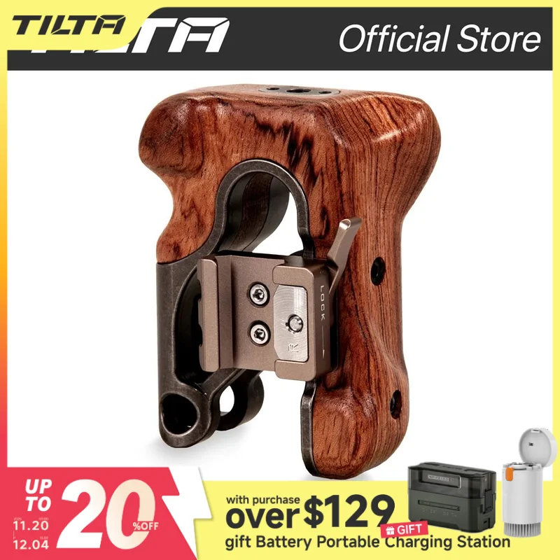 Tilta Lado Direito Handle para Red Komodo Camera Jaulas por NATO Rail Attachment, TA-RWH4-B