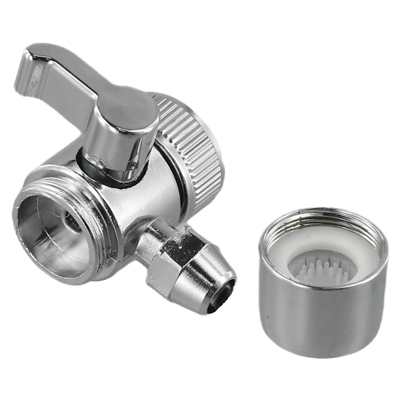 Dual Output Valve Kitchen Faucet Adapter Flexible Water Control High-temperature Resistance Standard Threaded Interfaces