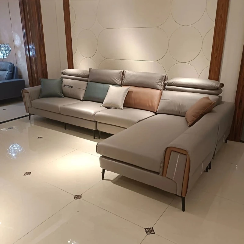 

Modern simple living room cat claw fabric sofa living room technology cloth sofa