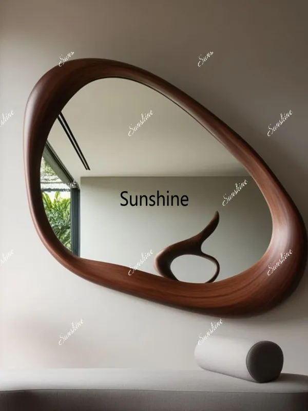 American retro bathroom mirror irregular creative decorative mirror