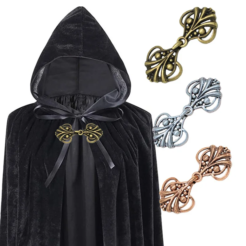 1PC Retro Chinese Knot Buttons Cheongsam Cape Cloak Clasp Fastener Shawl Shirt Sweater Cardigan Collar Buckle Brooch Clip