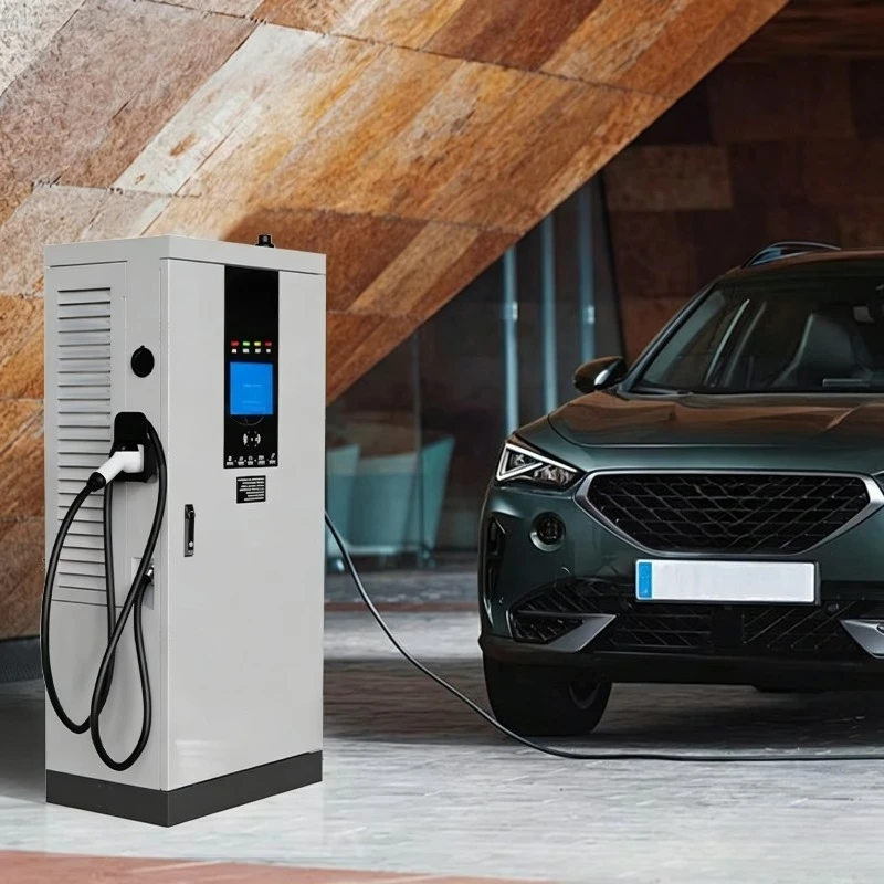 Customized Commercial Double Gun Floor Mounted High Power DC Fast EV Charging Station Public Electric Vehicle Charger