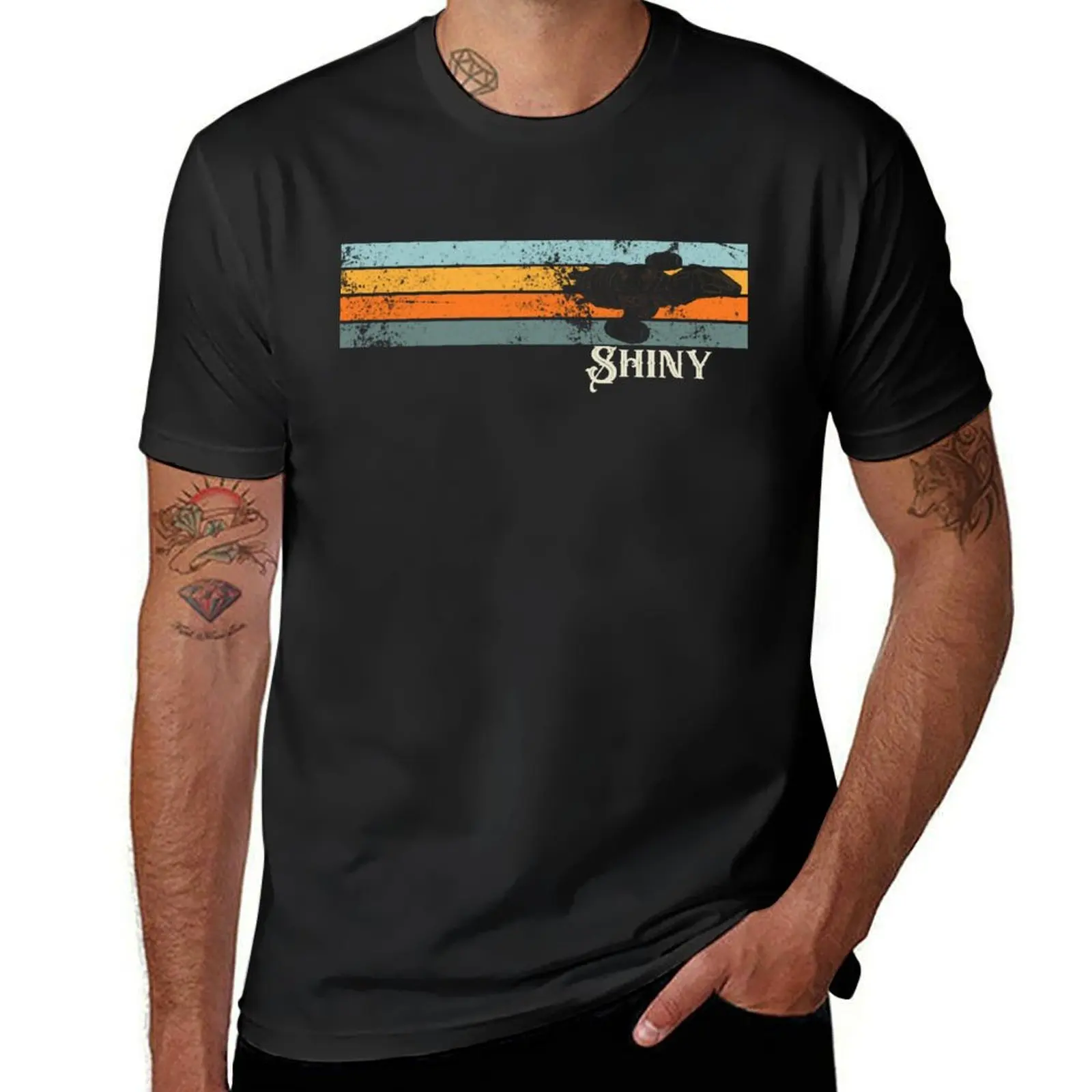 

Retro Shiny Firefly Serenity T-Shirt quick drying summer tops sports fans quick-drying funny t shirts for men
