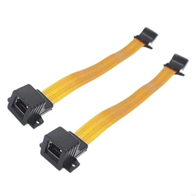 Плоский кабель Ethernet R91A CAT6, гибкий настенный сетевой шнур RJ45, 30 см