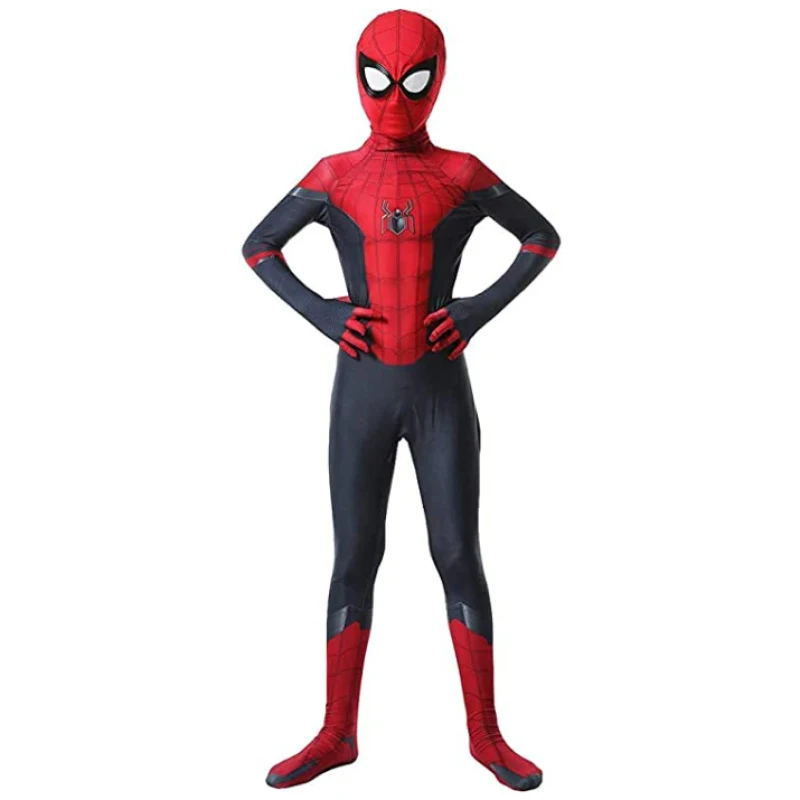 Spider Man Far From Home Cosplay Peter Parker Spiderman Costume Bodysuit Halloween Costume for Boys