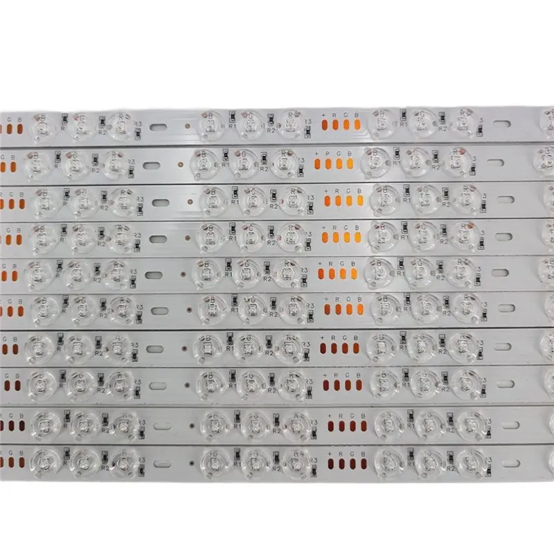 HRBAJ-Soft Film And Stone Background Compatible 10Pcs 24V 16W LED Strip Light Tri-Color Diffuse Reflection For Mi Home Voice Con